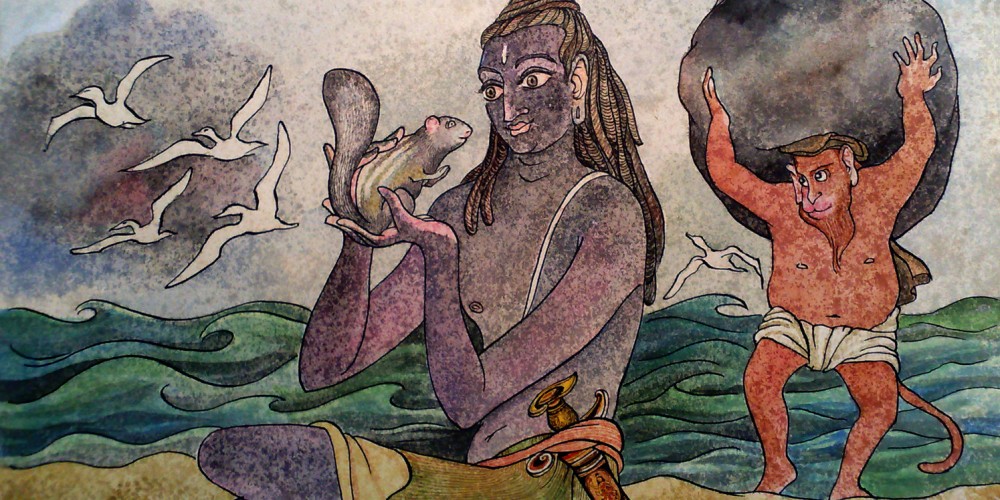 Lord Rama and the little squirrel